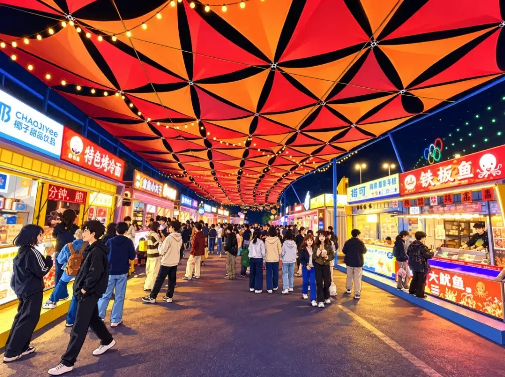 甜柿集夜景